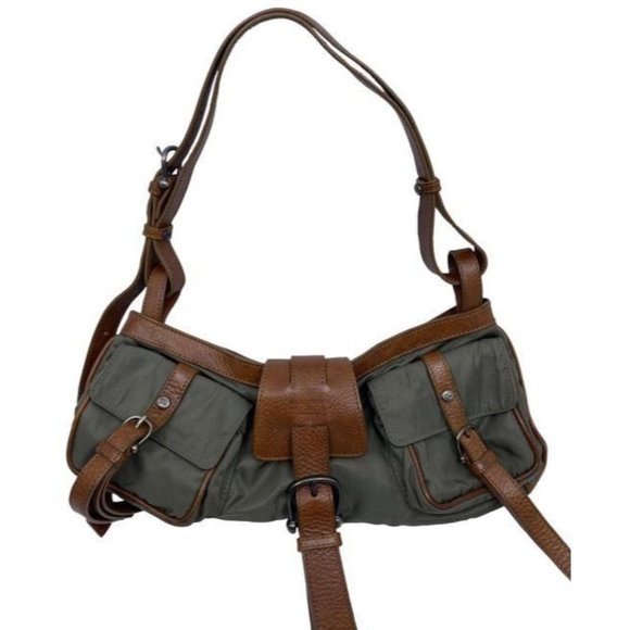Burberry Handbags - burberry gray brown shoulder bag